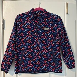 Eddie Bauer girls 3/4 zip fleece pullover